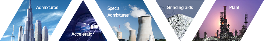 혼화제 급결제 특수혼화재 분쇄조제 플랜트